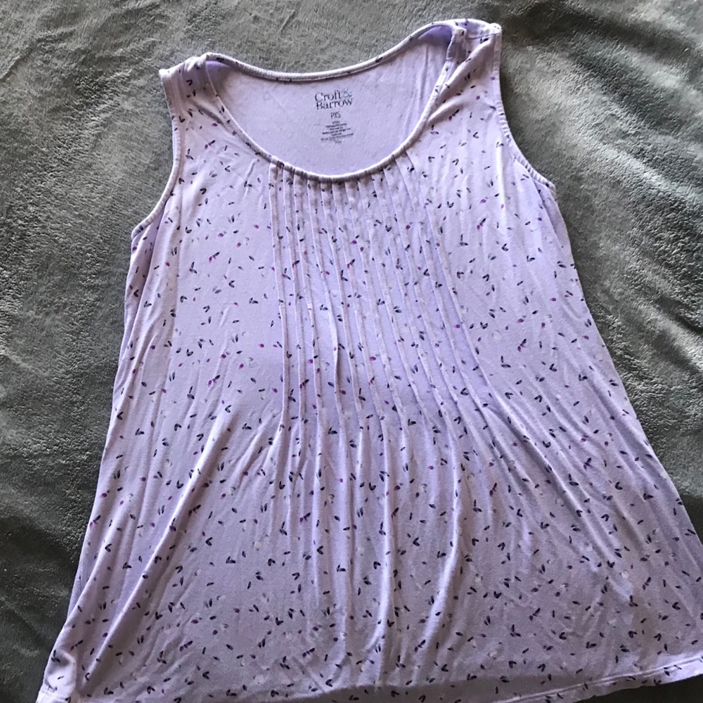 Croft and barrow lilac sleeveless top